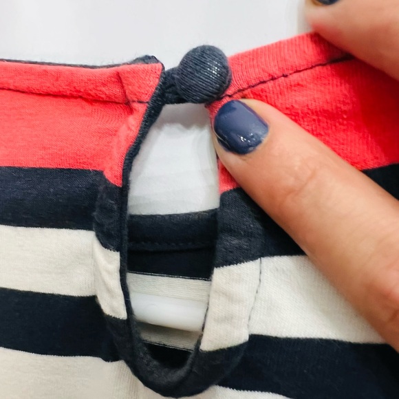 French Connection Mini Dress • Color Block/Striped • Keyhole Back • Sz 4 US - Picture 4 of 6